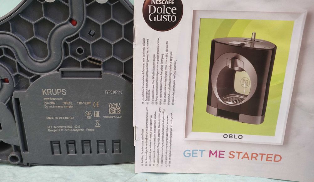 Кафемашина с гаранция 1 година NESCAFÉ® Krups Dolce Gusto OBLO.Black
