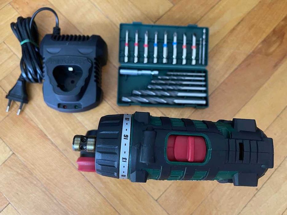 Нов винтоверт Parkside 12V с две скорости и свалящ се патронник