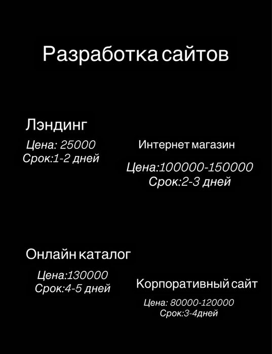 Создание сайтов под ключ