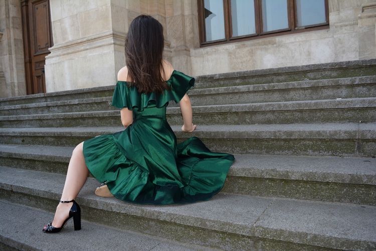 Vând rochie de ocazie verde Emerald