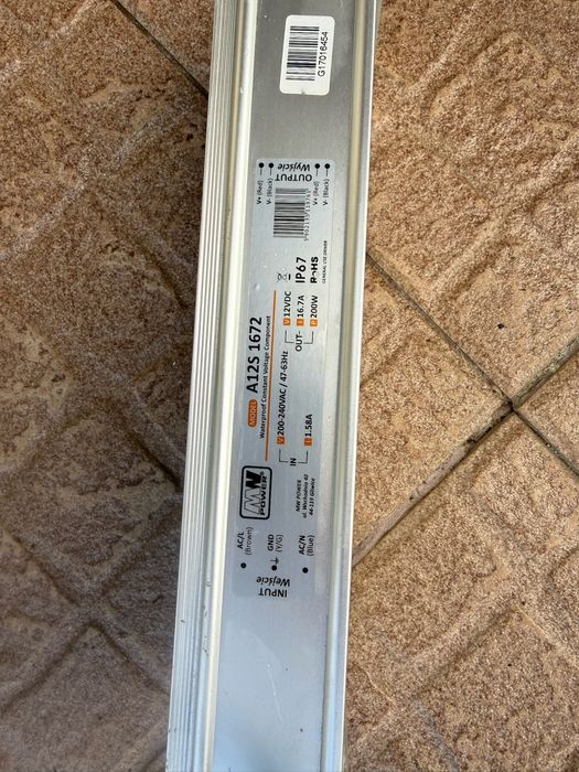 Sursa de alimentare impermeabila 12 volti, 200W, IP67, alimentator 12V