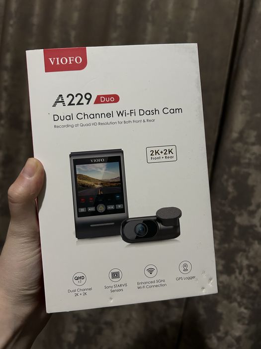 Видеорегистратор Viofo A229 Duo черный