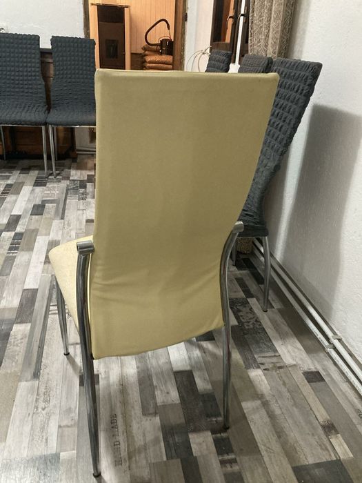 Столове кожа текстил 6 бр