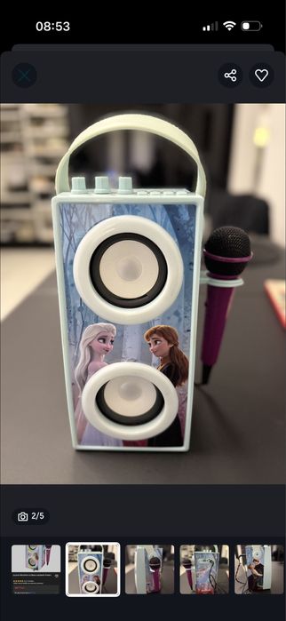 Boxa copii cu lumini si microfon