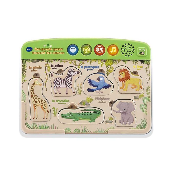 Интерактивен дървен пъзел с животни VTech