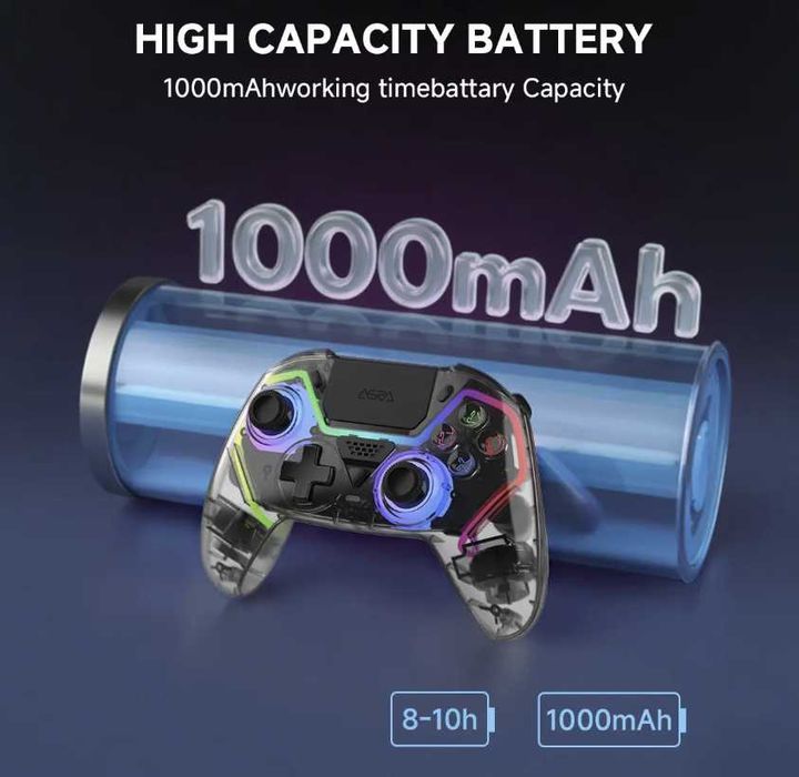 Controller PS5 Wireless Hall Effect 1000mAh Vibrații Bluetooth PC