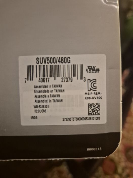 SSD 480GB Kingston sigilat SATA3 SUV500/480G