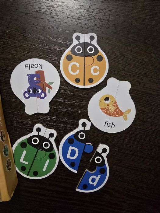 Пазл алфавит божьи коровки