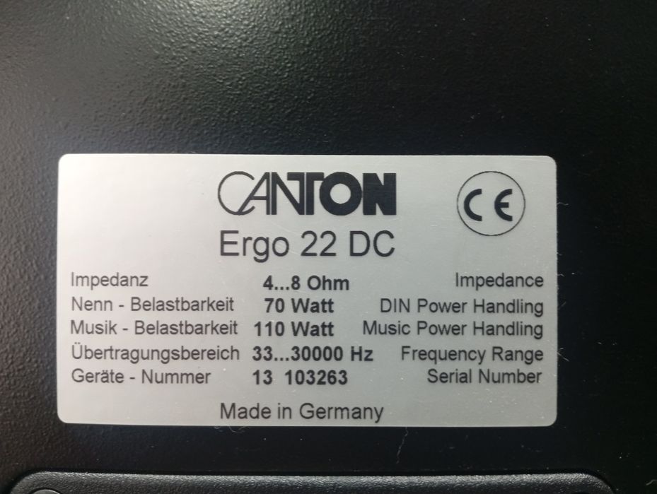 Тонколони CANTON Ergo-22DC
