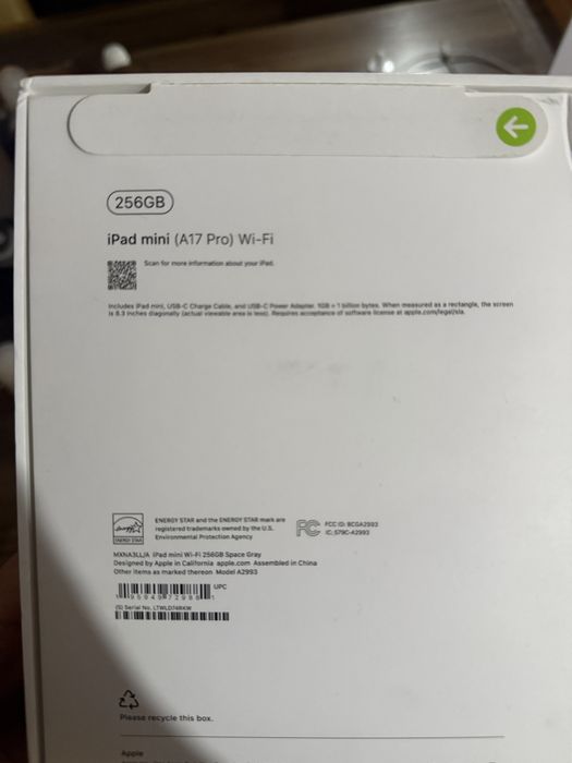 Apple IPad mini A17Pro