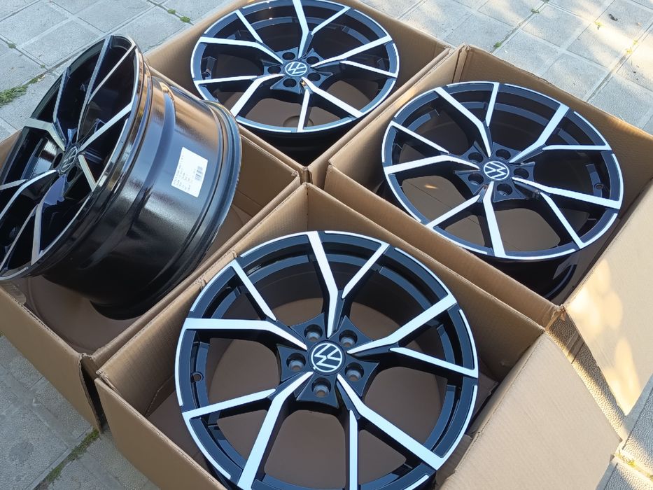 ПРОМОЦИЯ! Чисто НОВИ!! ДЖАНТИ VW R LINE  17" 5X100 Фолксваген Поло Голф Ауди Сеат Шкода 5х100