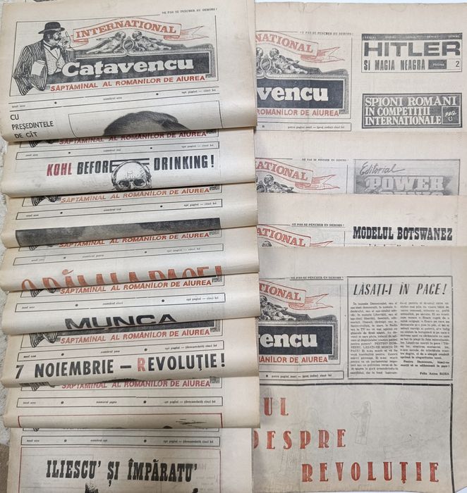 Lot Catavencu International - anul unu - ziare de colectie, presa sati