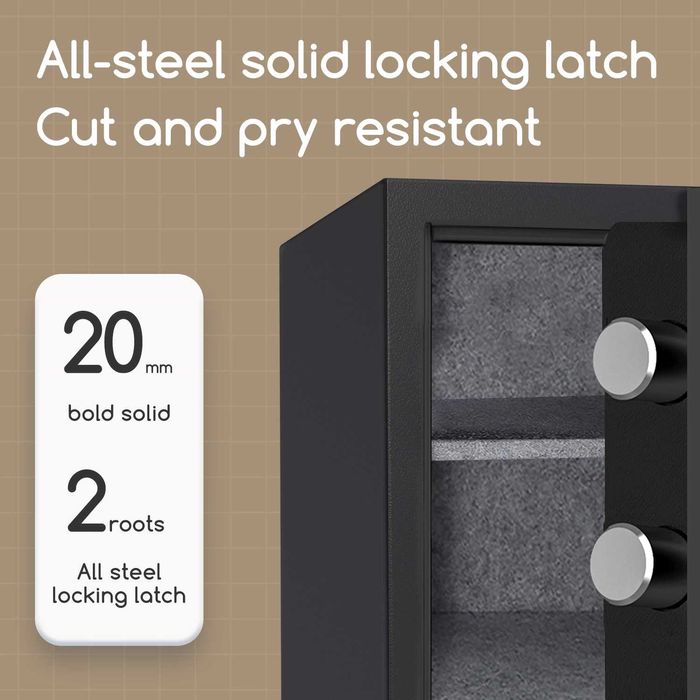 Сейф огнеупорный 420мм*380мм*300мм ET581 Deli