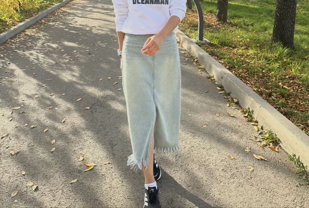 Джинсовая юбка Shopogolikalmaty