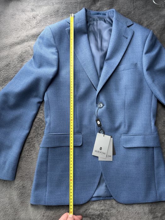 Seroussi sacou bărbați GIZA20BC albastru marime 44 nou cu husa inclus