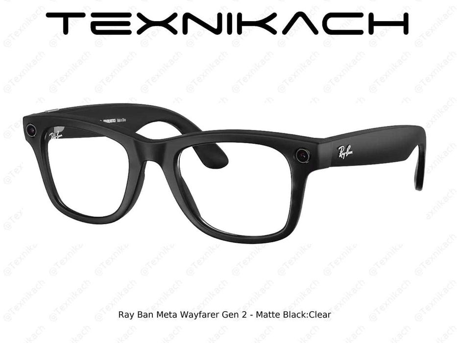Ray Ban Meta Wayfarer Gen 2 - Matte Black/Clear