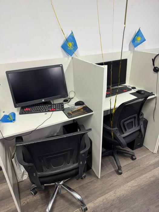 Продам столы с компьютерами для call center