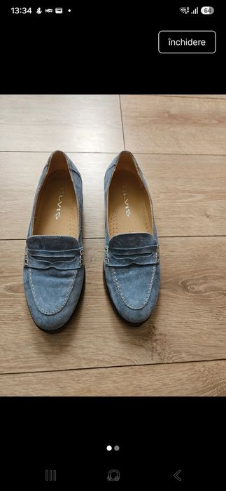 Mocasini dama piele intoarsa