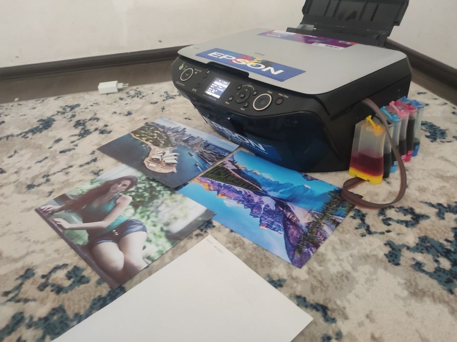 Epson 610 KOPYA_SKANERli PRINTER dyuzi 100% 6 ta rangli kam ishlagn 95