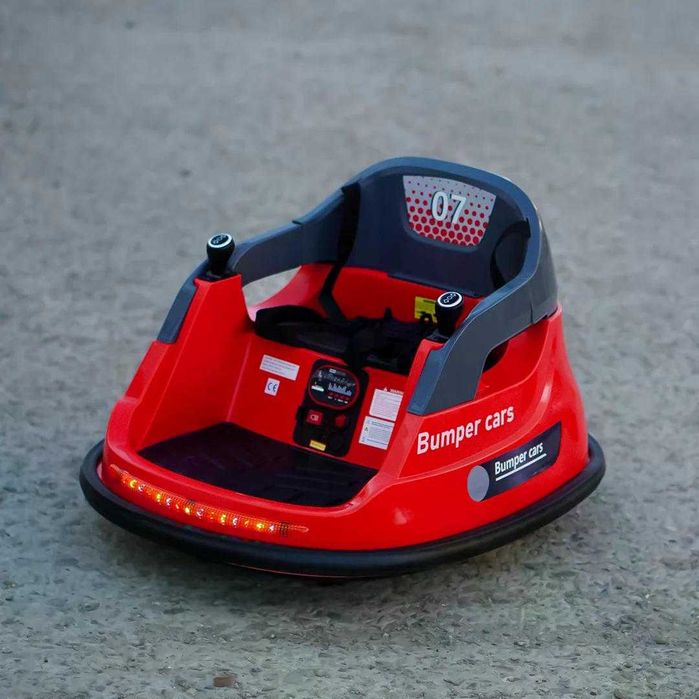 Masinuta busitoare electrica cu RC, Kinderauto Bumper, 2x 35W 12V RED