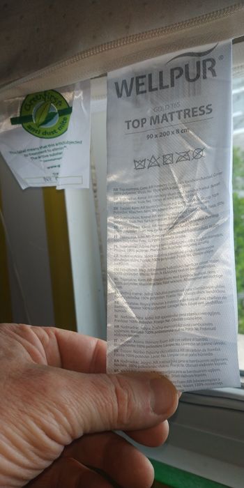 Topper Welppur Gold T 65 90x200x8 cm