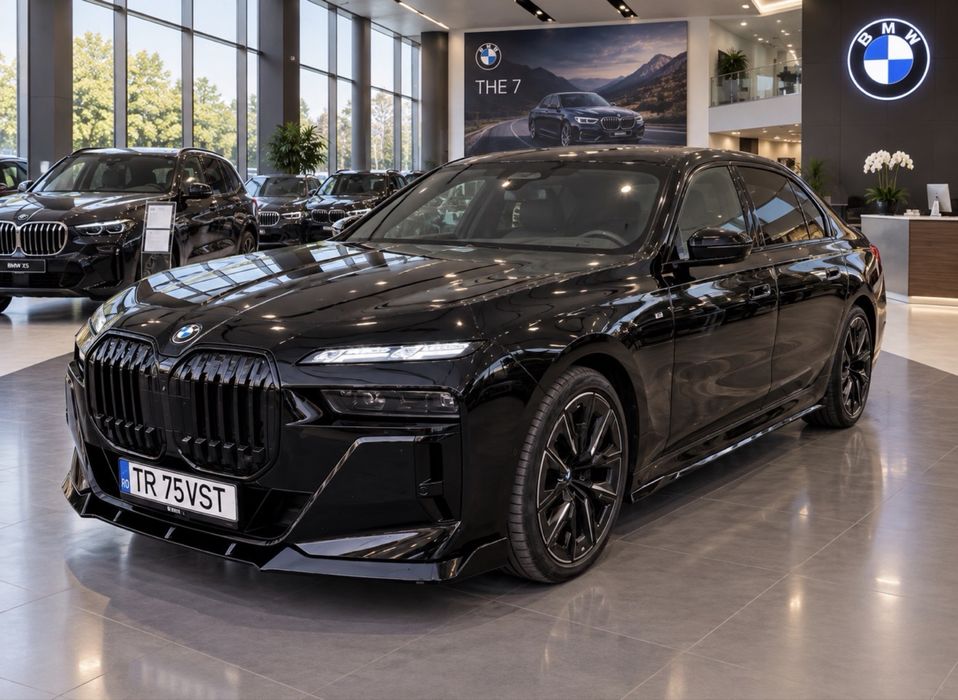 Bmw 740i benzina 2024 TV cinema usi electrice seria7 g70 cu 24.000km schimb variante