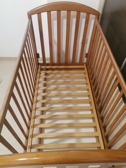 детска кошара PALI - Италия от масивно дърво с матрак