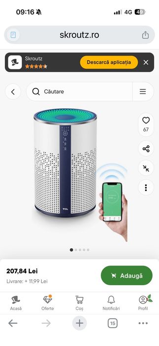 Purificator TCL sigilat
