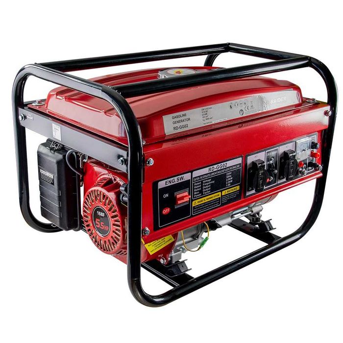 Монофазен бензинов генератор за ток RAIDER RD-GG02, 2 kW