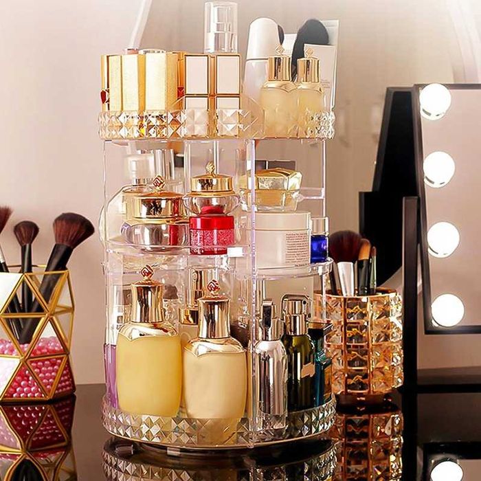 Органайзер за козметика и бижута, въртящ се на 360°