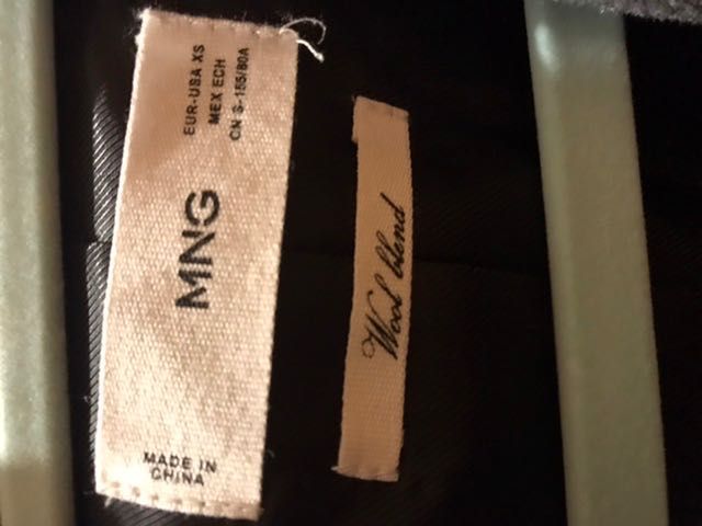 Mango xs размер палтенце