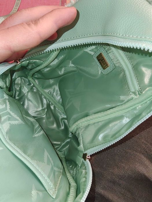 Оригинална мини раница Jeffree Star Cosmetics – Mint Sherpa / Teddy
