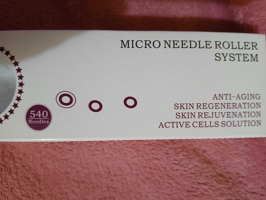 Derma Roller Microneedle Rola dermatologica , Regenerare piele, 0.25mm
