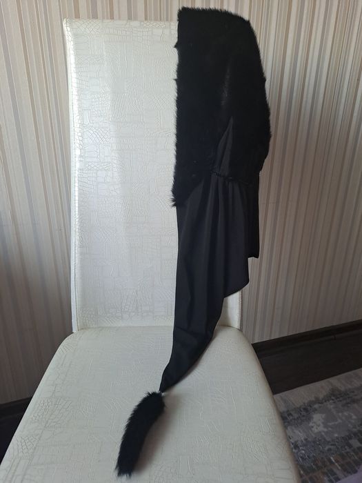 Норковый платок шаль