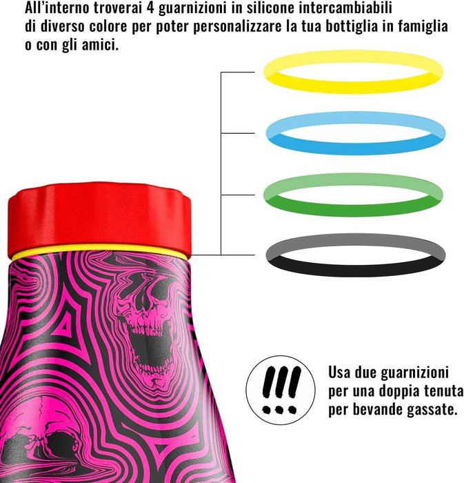 BBOOM Термо бутилка  с двойна стена, вакуумна изолация- 520 милилитра