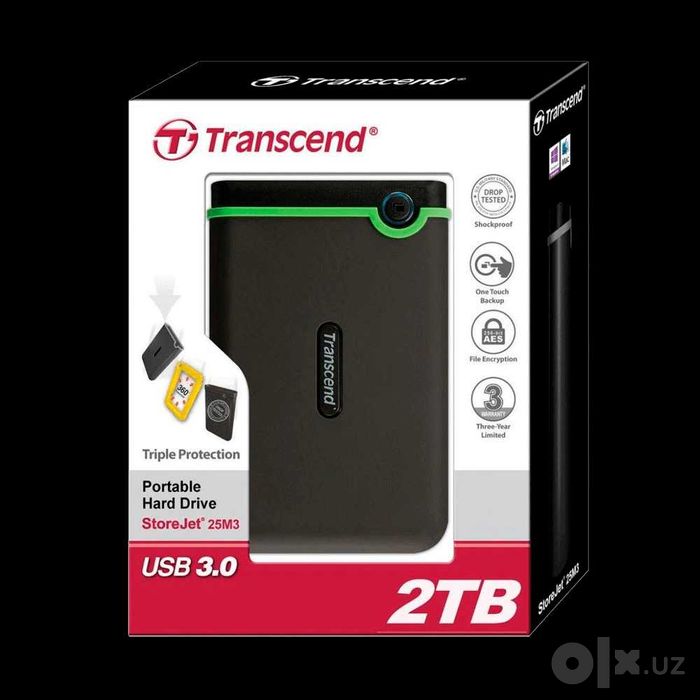 2 ТБ Внешний HDD Transcend StoreJet 25M3