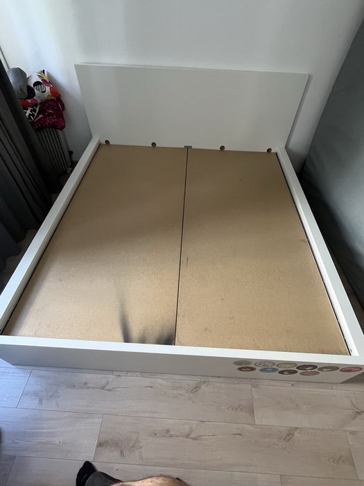 Pat MALM 180x200 + somiere intregi pal + 2 sertare