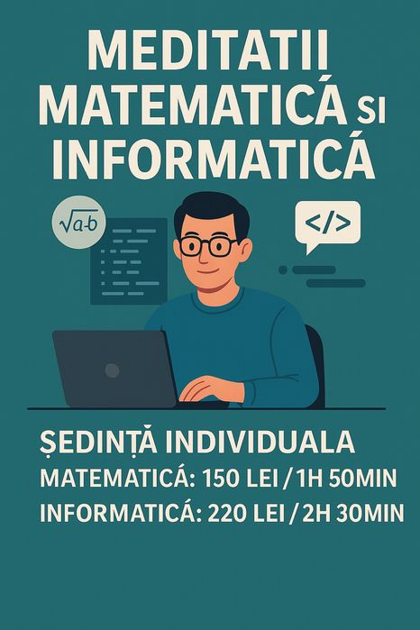 Meditatii matematica, informatica/TIC, clasele I-X
