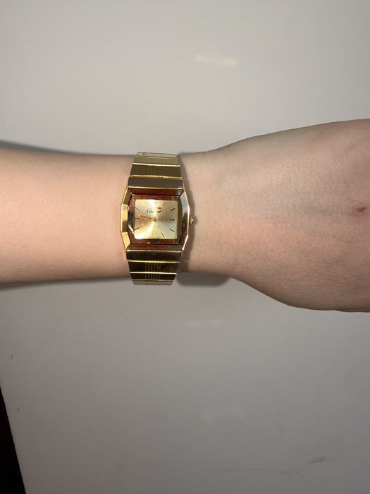 Ceas must de Cartier vintage placat cu aur