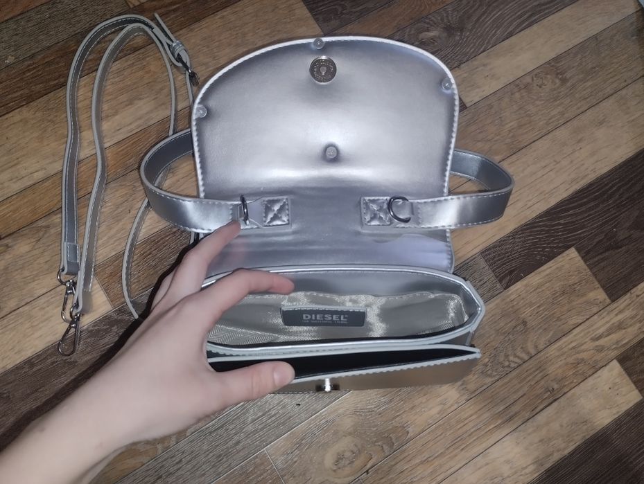 Сумка Diesel серого цвета