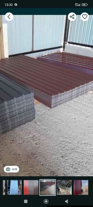 Vând tabla color 2×90 preț negociabil 6 lei bucata