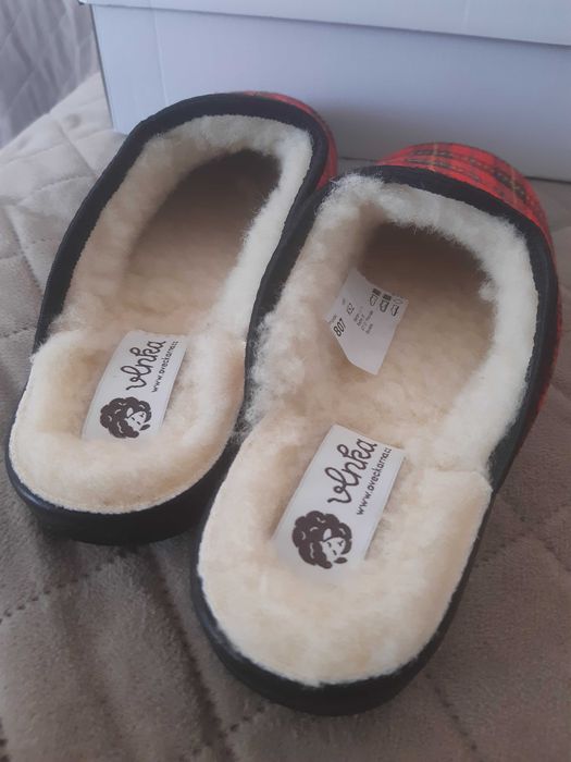 Papuci dama noi 37 lana naturala Merino