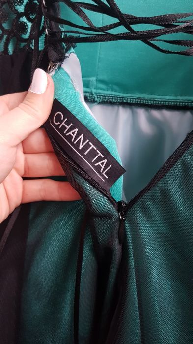 Rochie baby dress cu corset, verde