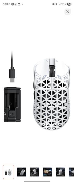 Мышь Attack Shark R5 Ultra белый