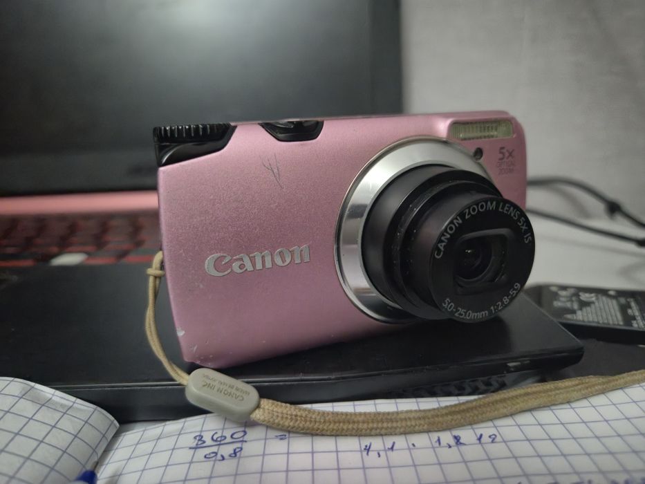 Canon PowerShot A3300 IS в розовом цвете