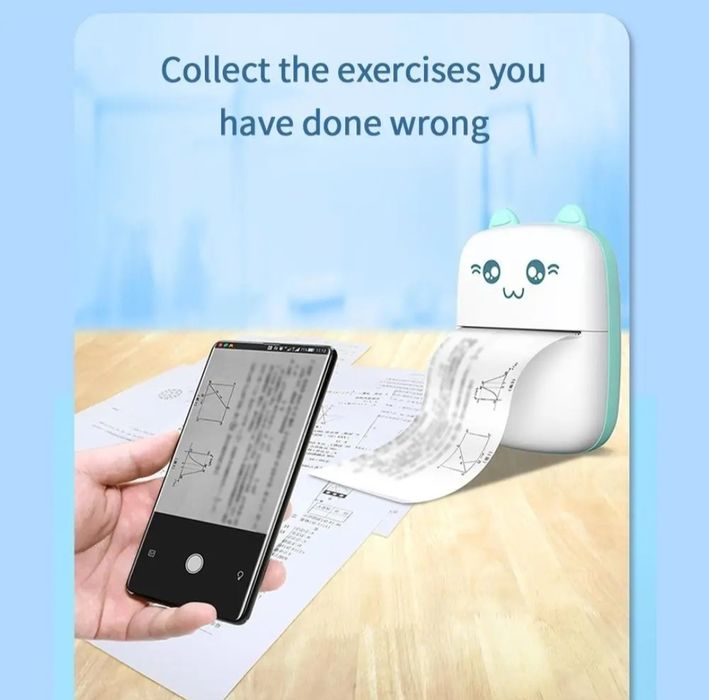 Mini printer simsiz беспроводной мини принтер термопринтер chegirma