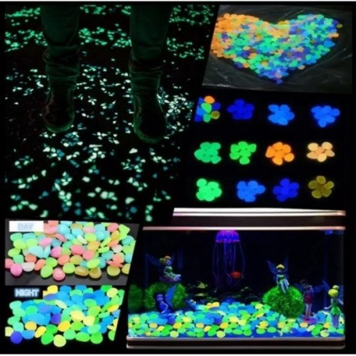 Светещи в тъмното атрактивни декоративни камъчета,100 броя

Светещи камъни, които абсорбират светлина и светят през нощта
Необходимо е само 15 минути