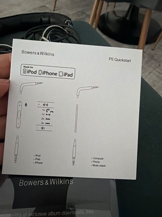 Căști Bowers & Wilkins P5 Series 2 – cutie + husă originale