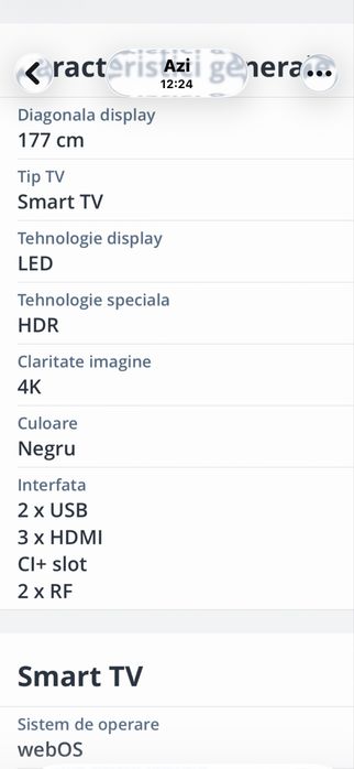 Tv Smart Lg 177 cm