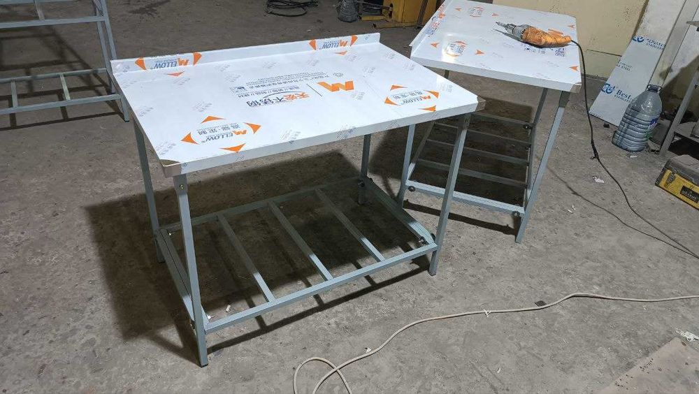 Стол кондитерский из нержавейки и металла qandolatchilik stoli kafe